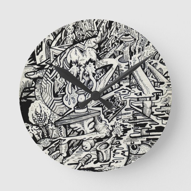 Der Assistent oder eine freigegebene Konfiguration Runde Wanduhr (Vorderseite)