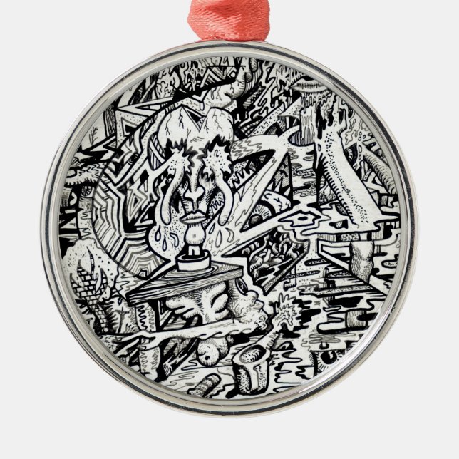 Der Assistent oder eine freigegebene Konfiguration Silbernes Ornament (Vorne)