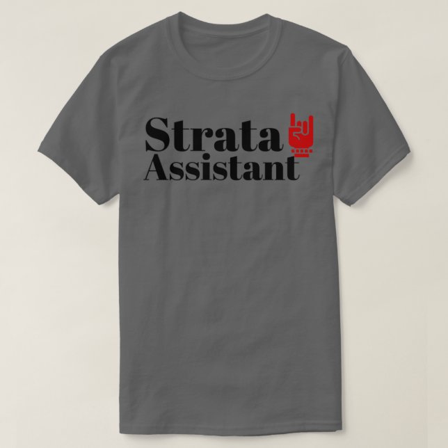 Der Assistent Strata T-Shirt (Design vorne)