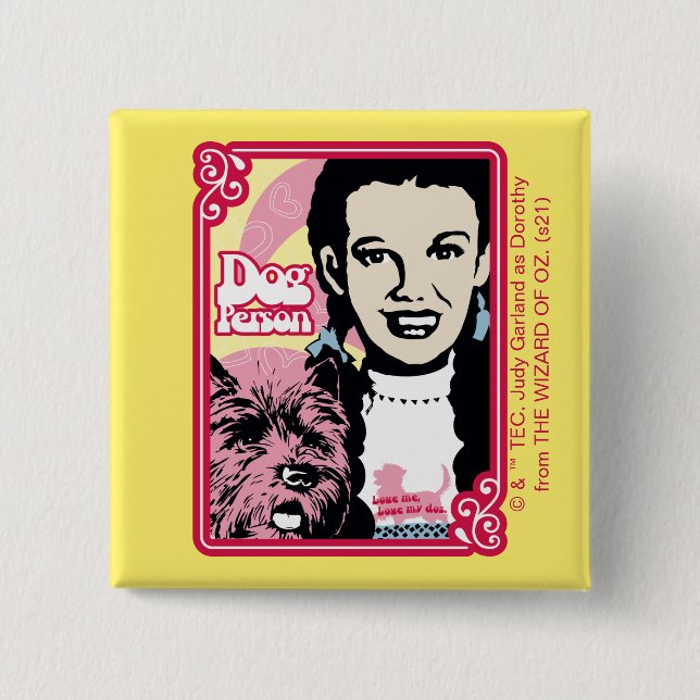 Der Assistent von OZ™ | Dorothy™ & Toto™ - Hundepe Button (Vorderseite)
