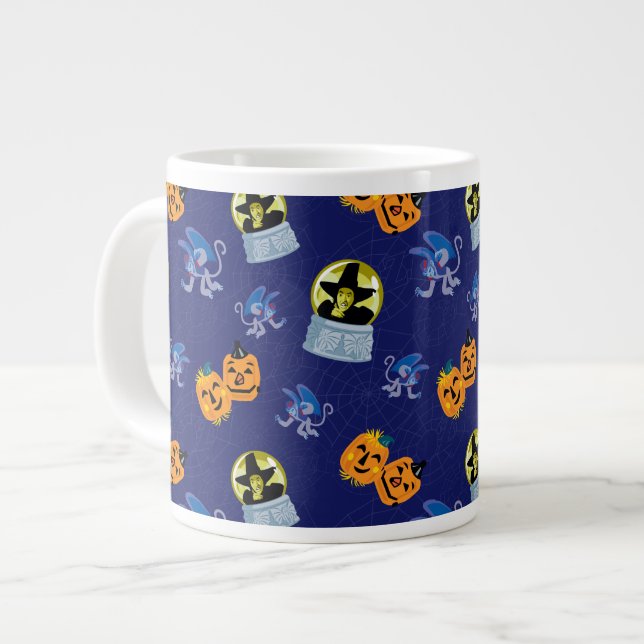 Der Assistent von OZ™ | Halloween-Hexenmuster Jumbo-Tasse (Vorderseite Links)