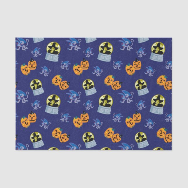 Der Assistent von OZ™ | Halloween-Hexenmuster Seidenpapier (Vorderseite)