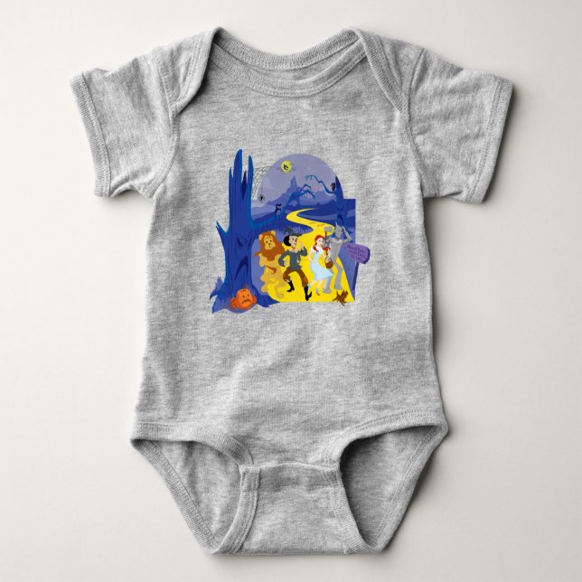 Der Assistent von OZ™ | Halloween Spuk Forest Baby Strampler (Vorderseite)