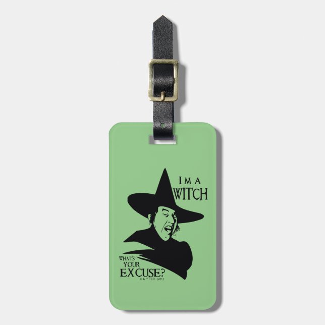 Der Assistent von OZ™ | Ich bin eine Hexe Gepäckanhänger (Vorderseite vertikal)