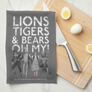 Der Assistent von OZ™   Löwen Tigers & Bars Oh My! Geschirrtuch