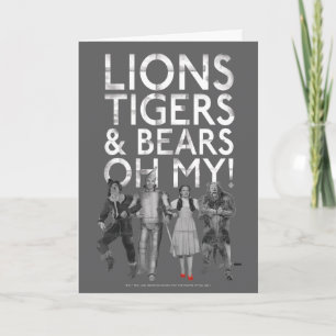 Der Assistent von OZ™   Löwen Tigers & Bars Oh My! Karte