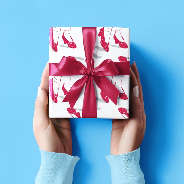 Der Assistent von OZ™ | Ruby Slippers™ Muster Geschenkpapier (Wrapped gift)