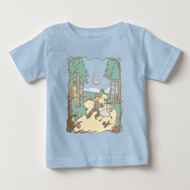Der Assistent von OZ™ | Storybook Yellow Bridge Ro Baby T-shirt (Vorderseite)