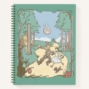 Der Assistent von OZ™   Storybook Yellow Bridge Ro Notizbuch