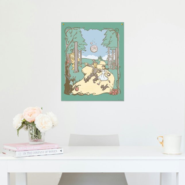 Der Assistent von OZ™ | Storybook Yellow Bridge Ro Poster (Poster on wall)