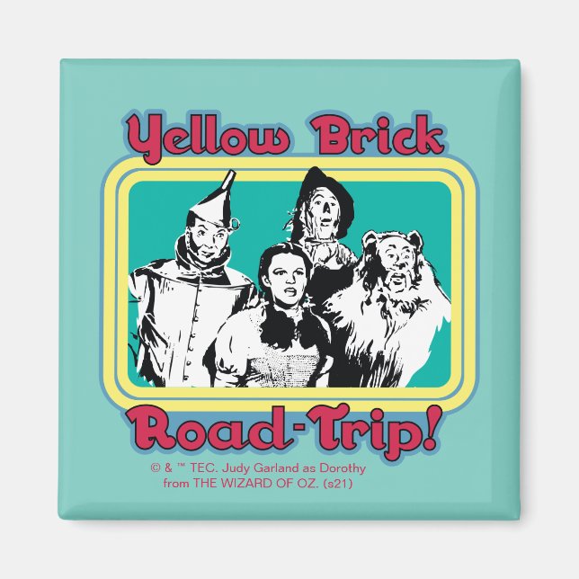 Der Assistent von OZ™ | Yellow Brick Road-Trip! Magnet (Vorne)