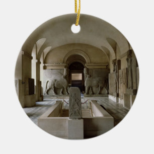 Der Assyrian Raum an der Jalousie in Paris (Foto) Keramikornament