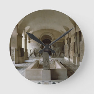 Der Assyrian Raum an der Jalousie in Paris (Foto) Runde Wanduhr