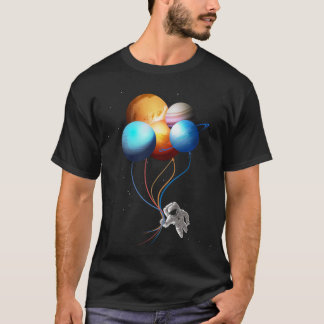 Der Astronaut, der Planeten hält, steigt Shirt, T-Shirt