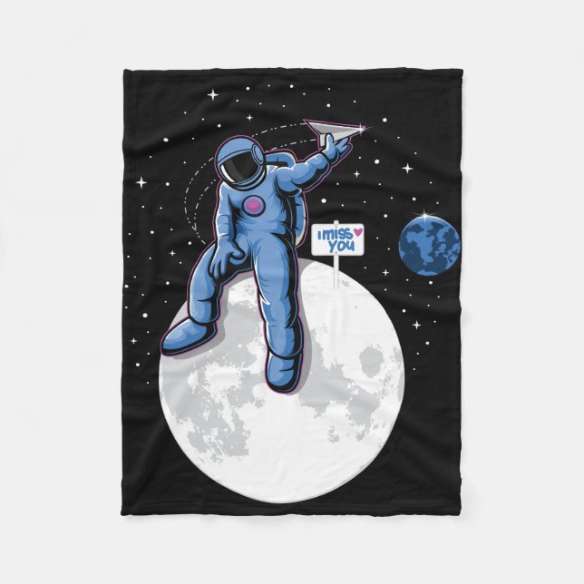 Der Astronaut Vermisst Fleecedecke (Vorderseite)
