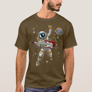 Der Astronautenraum ist auf einem Asteroiden mit r T-Shirt