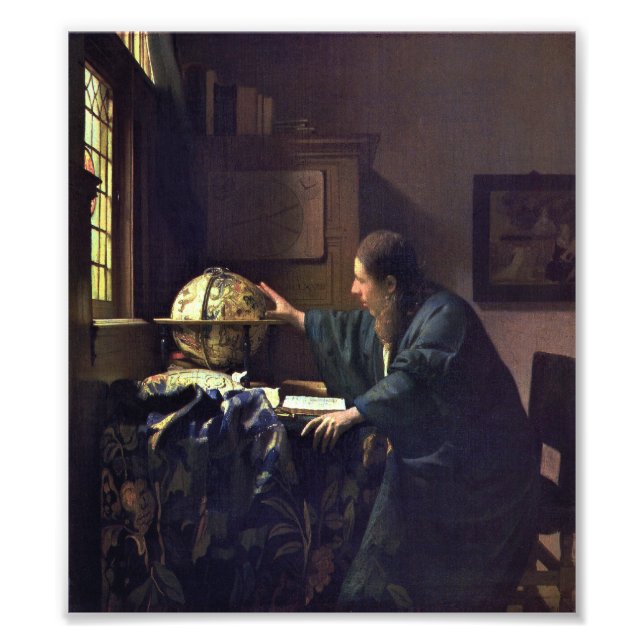 Der Astronom von Johannes Vermeer Fotodruck (Vorne)