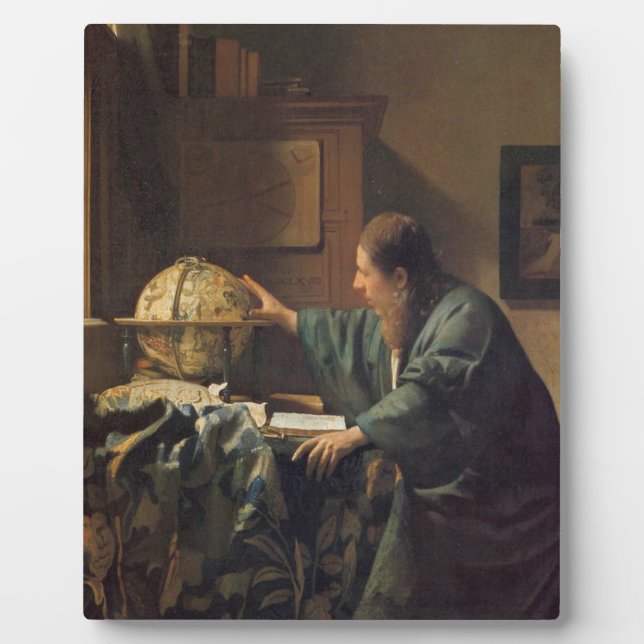 Der Astronom von Johannes Vermeer Fotoplatte (Vorderseite)
