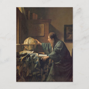 Der Astronom von Johannes Vermeer Postcard Postkarte