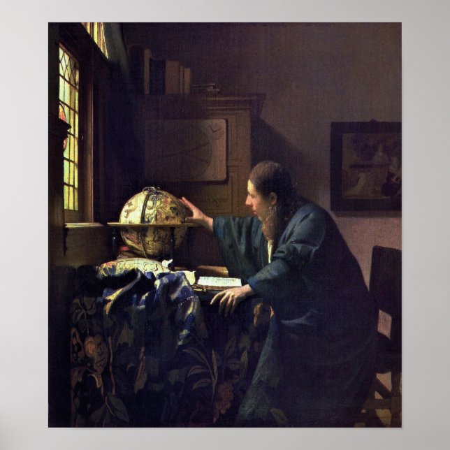 Der Astronom von Johannes Vermeer Poster (Vorne)