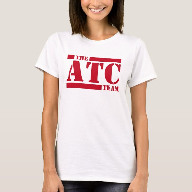 Der ATC-Team-T - Shirt der Kontrolle des Luftverke (Vorderseite)