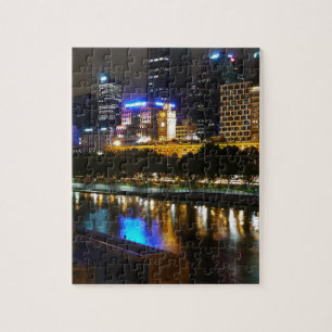 Der atemberaubende Yarra und MelbourneSkyline Puzzle