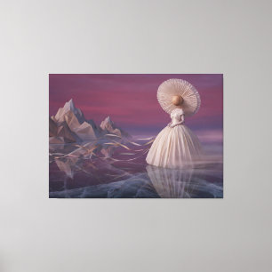 Der Ätherische Reisende: Surrealistische Avantgard Leinwanddruck