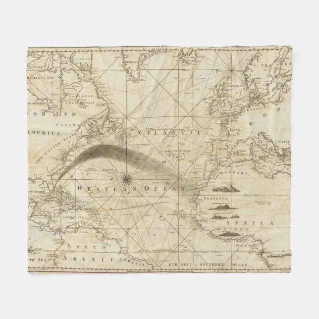 Der Atlantik Fleecedecke (Vorderseite (Horizontal))