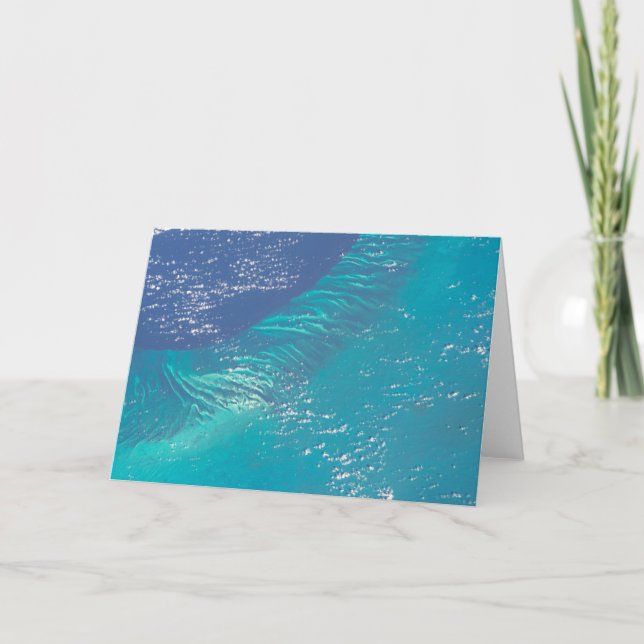 Der Atlantik vor der Küste der Bahamas Karte (Vorderseite)