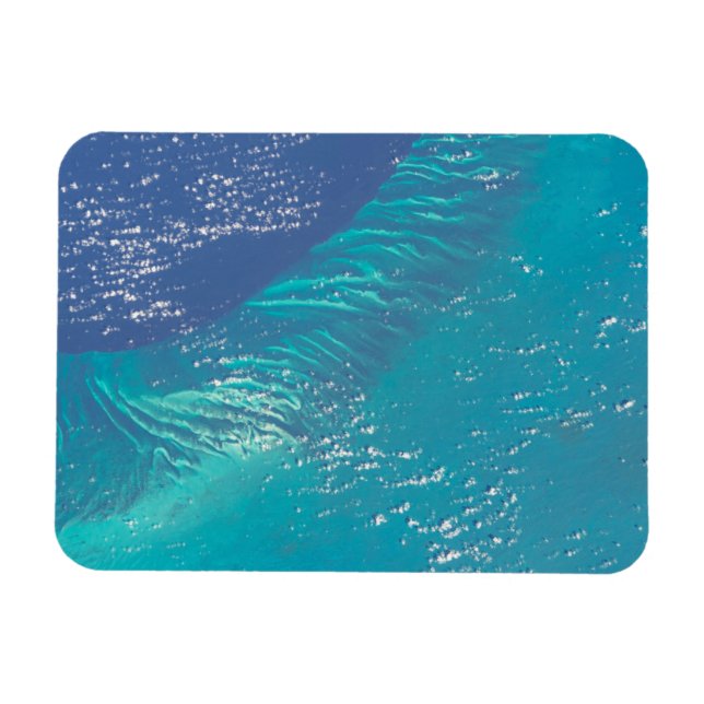 Der Atlantik vor der Küste der Bahamas Magnet (Horizontal)