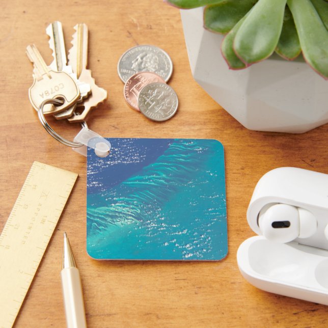 Der Atlantik vor der Küste der Bahamas Schlüsselanhänger (Schreibtisch)