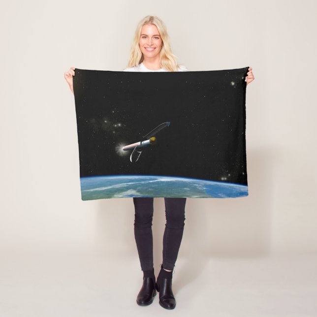 Der Atlas V541 startet im Orbit. Fleecedecke (Beispiel)