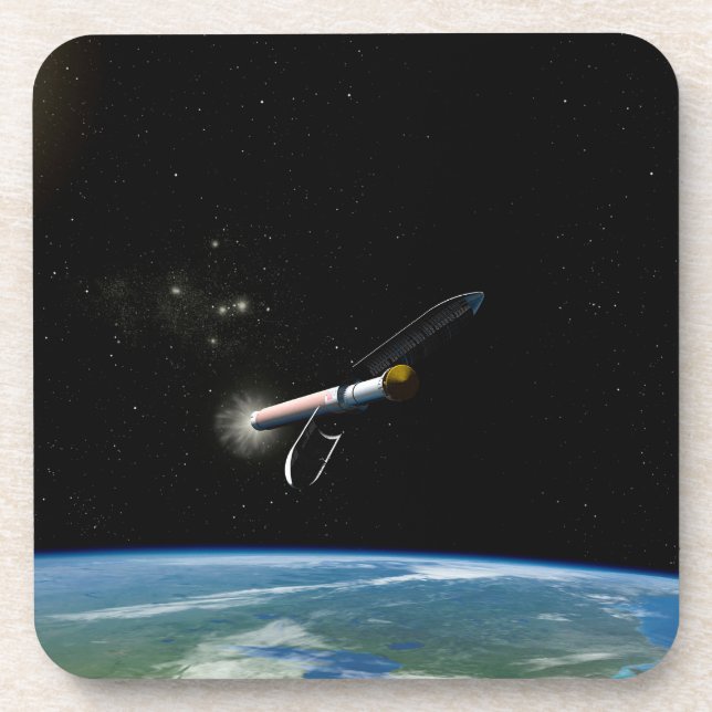 Der Atlas V541 startet im Orbit. Getränkeuntersetzer (Vorderseite)