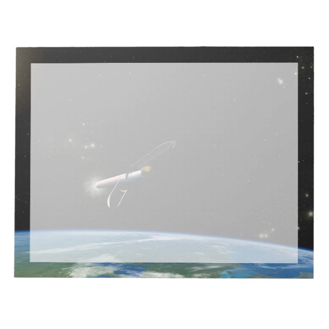 Der Atlas V541 startet im Orbit. Notizblock (Vorderseite)