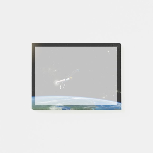 Der Atlas V541 startet im Orbit. Post-it Klebezettel (Vorderseite)