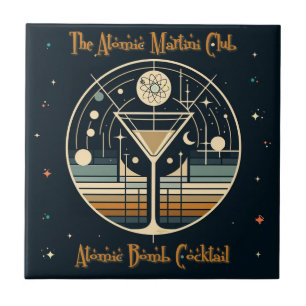 Der Atomic Martini Club Atomic Bomb Cocktail Fliese