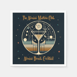 Der Atomic Martini Club Atomic Bomb Cocktail Serviette