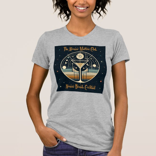 Der Atomic Martini Club Atomic Bomb Cocktail T-Shirt (Vorderseite)