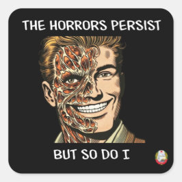 Der Aufkleber der Horror