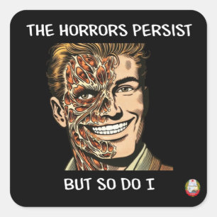 Der Aufkleber der Horror