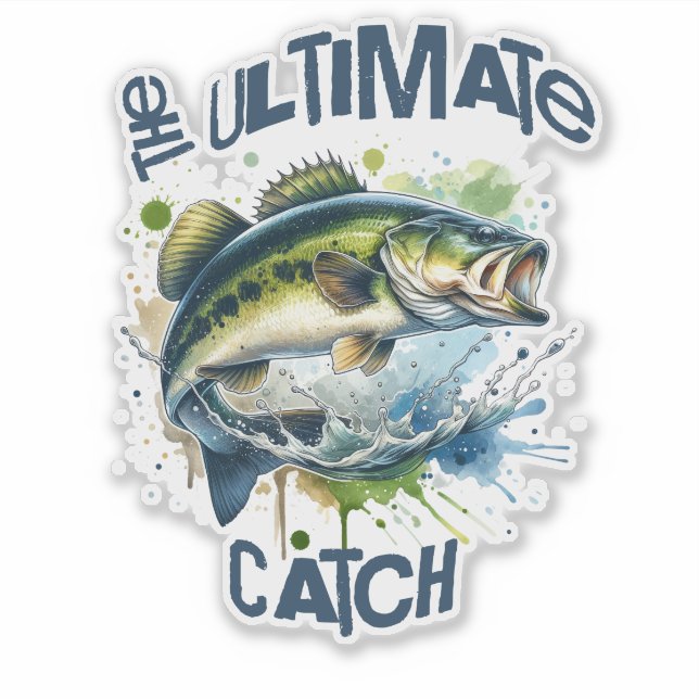 Der Aufkleber "Endliche Fänge für den Fischfang" (Vorderseite)