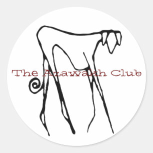 Der Aufkleber für den Azawakh-Club
