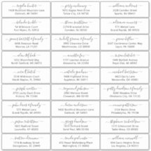 Der Aufkleber für die Eheratationsadressen kann in