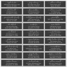 Der Aufkleber für die Eheratationsadressen kann in