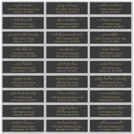 Der Aufkleber für die Eheratationsadressen kann in