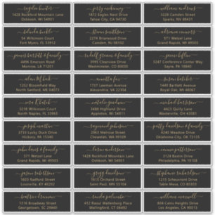 Der Aufkleber für die Eheratationsadressen kann in