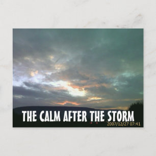 DER AUFRUF NACH DEM STORM POSTKARTE