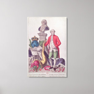 Der Aufruf von Jacques Necker am 16. Juli 1789 Leinwanddruck