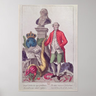 Der Aufruf von Jacques Necker am 16. Juli 1789 Poster
