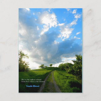 Der Aufstieg nach Radar Hill, Athen, Ohio Postkarte